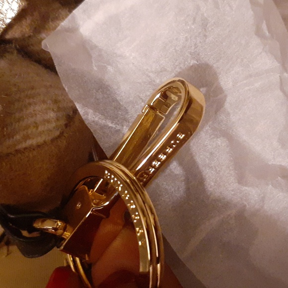 BURBERRY THOMAS BEAR Signature Check Bow tie Backpack Keychain AUTHENTIC - Picture 7 of 10